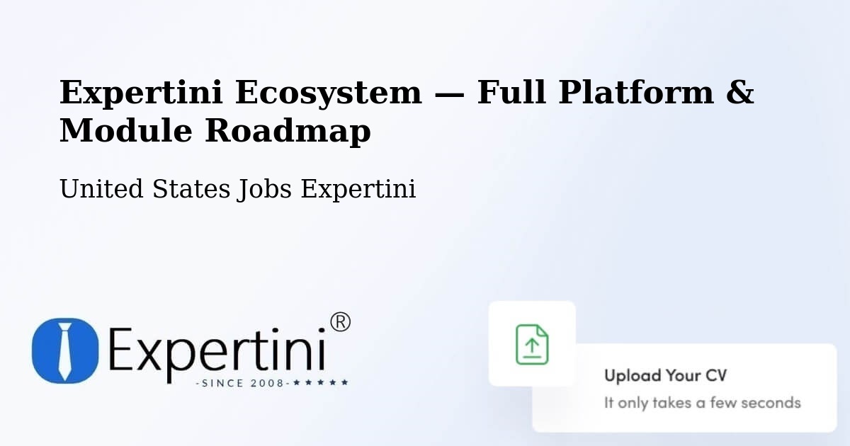 Expertini Ecosystem — Full Platform & Module Roadmap – Silverdale